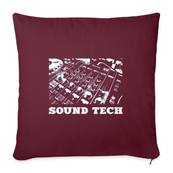 Sound engineering - Sofa pillowcase 17,3'' x 17,3'' (45 x 45 cm) - burgundy - Front