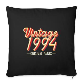 Millésime 1994 - Housse de coussin décorative 45 x 45 cm - noir - Devant