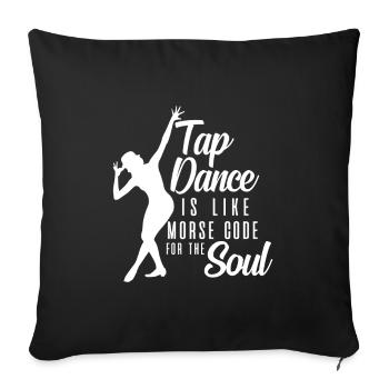 Tap Dance - Sofakissenbezug 45 x 45 cm - Schwarz - Vorne