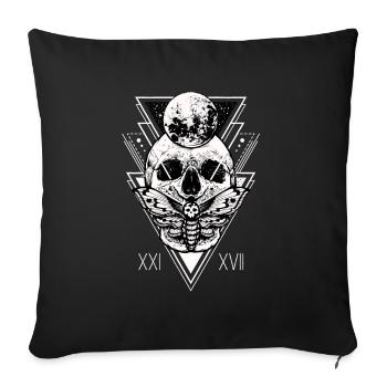 Occult Witchcraft | Sacred Geometry - Sofa pillowcase 17,3'' x 17,3'' (45 x 45 cm) - black - Front