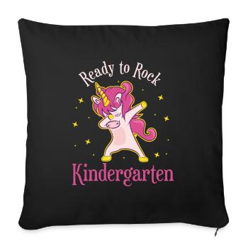 Rock nursery - Sofa pillowcase 17,3'' x 17,3'' (45 x 45 cm) - black - Front