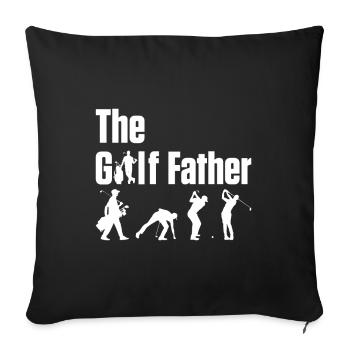 The Golf Father - Sofakissenbezug 45 x 45 cm - Schwarz - Vorne