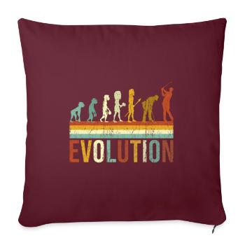 Golf Evolution - Sofakissenbezug 45 x 45 cm - Burgunderrot - Vorne