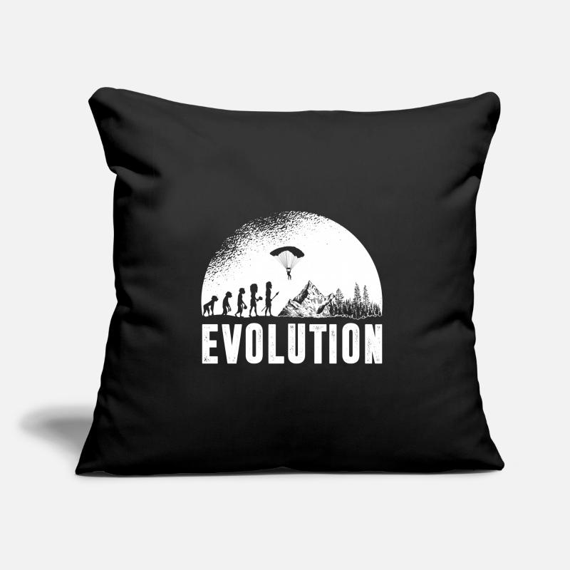 Évolution du parapente Housse de coussin décorative 45 x 45 cm