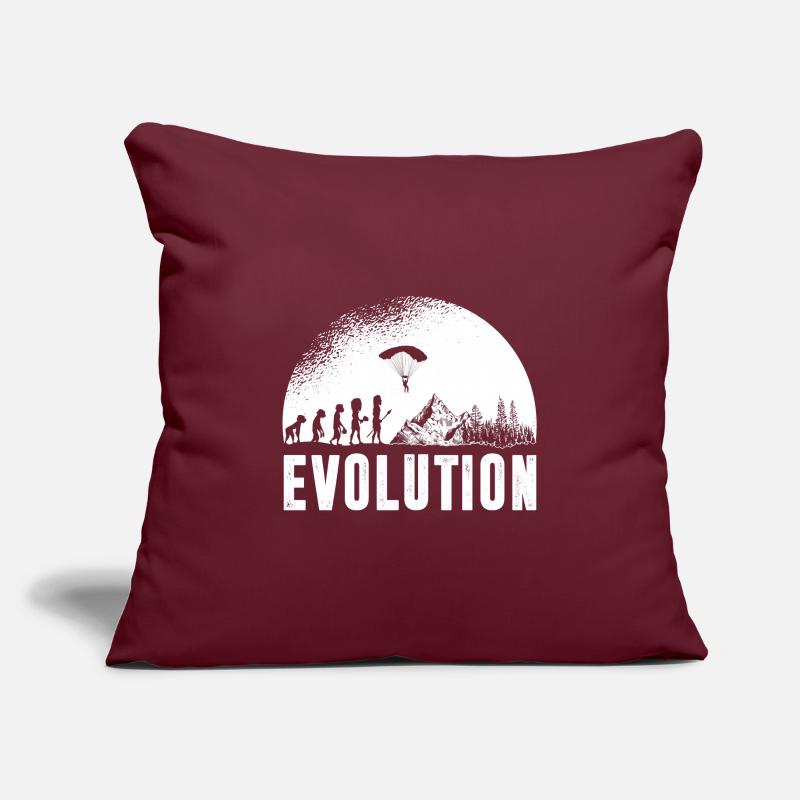 Évolution du parapente Housse de coussin décorative 45 x 45 cm