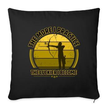 Tir à l'arc - Housse de coussin décorative 45 x 45 cm - noir - Devant
