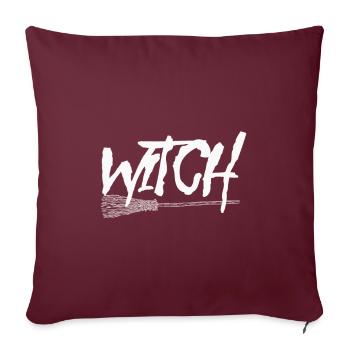 Witch - Sofa pillowcase 17,3'' x 17,3'' (45 x 45 cm) - burgundy - Front