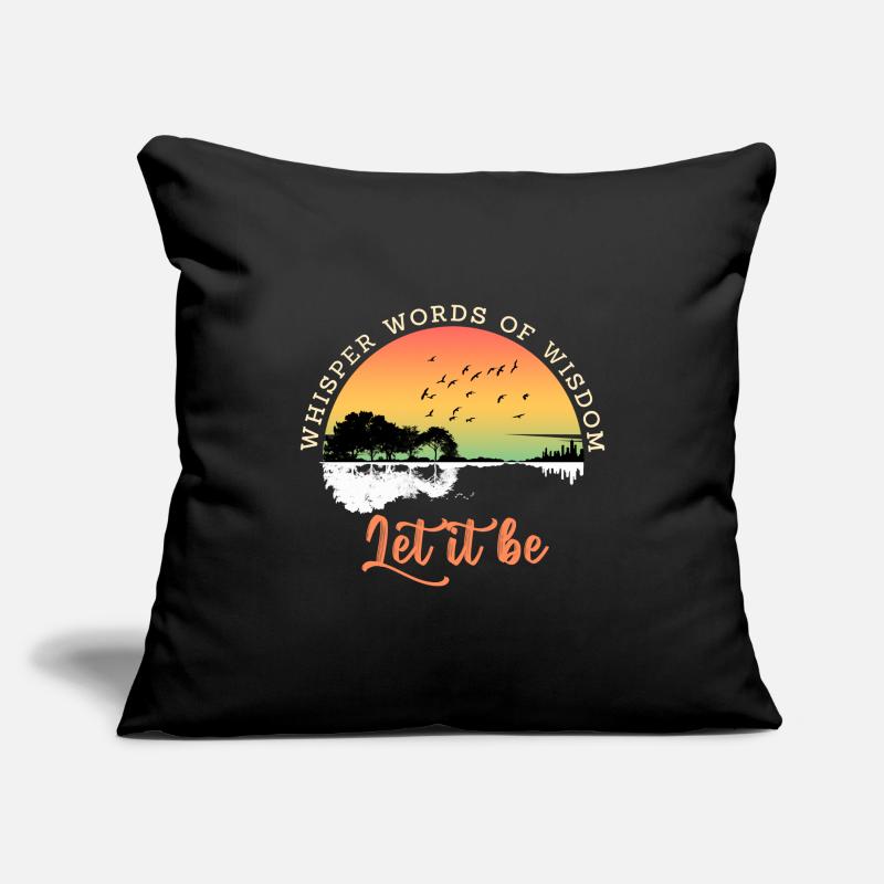 Que ce soit la sagesse Housse de coussin décorative 45 x 45 cm