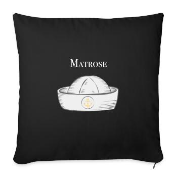 sailor - Sofa pillowcase 17,3'' x 17,3'' (45 x 45 cm) - black - Front