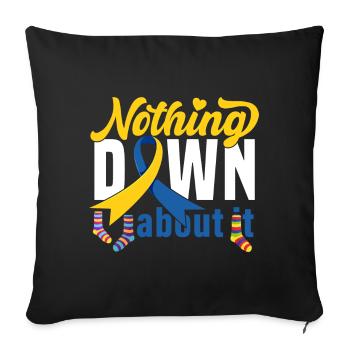 Chaussette De La Soupe De Down - Housse de coussin décorative 45 x 45 cm - noir - Devant