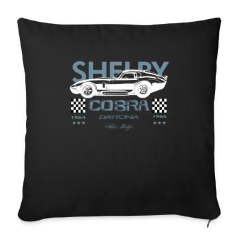 American Dream Cars Shelby Daytona Cobra Gift - Sofa pillowcase 17,3'' x 17,3'' (45 x 45 cm) - black - Front