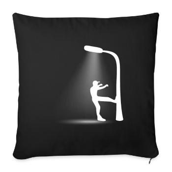 Lantern Leaving 90s Village Children Retro Gift - Sofa pillowcase 17,3'' x 17,3'' (45 x 45 cm) - black - Front