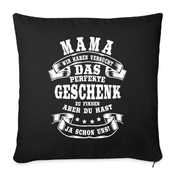 Beste Mama Der Welt Muttertag Geschenk - Sofakissenbezug 45 x 45 cm - Schwarz - Vorne