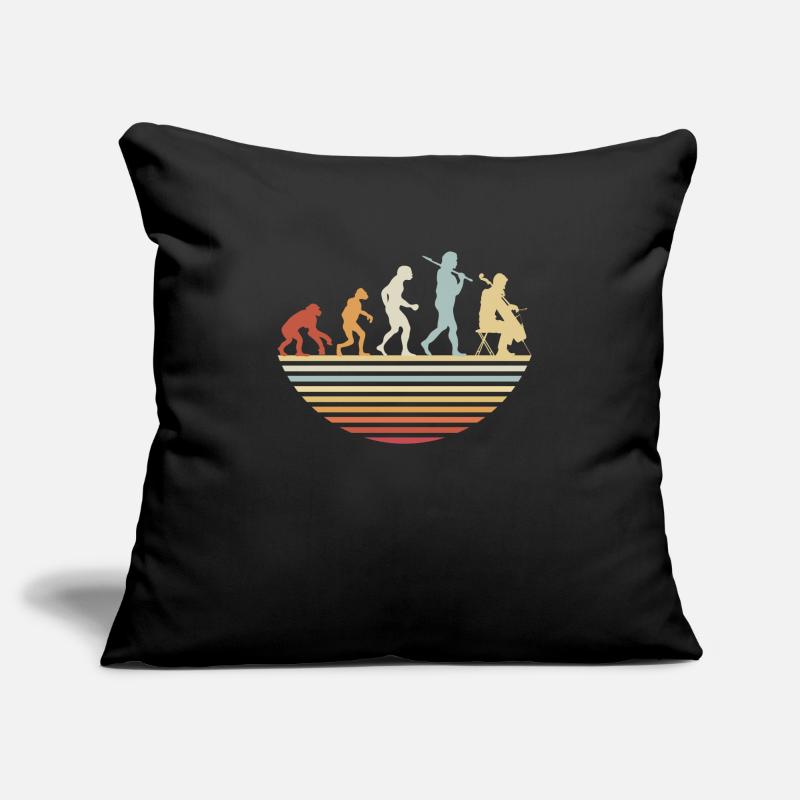 Violoncelle Evolution Housse de coussin décorative 45 x 45 cm