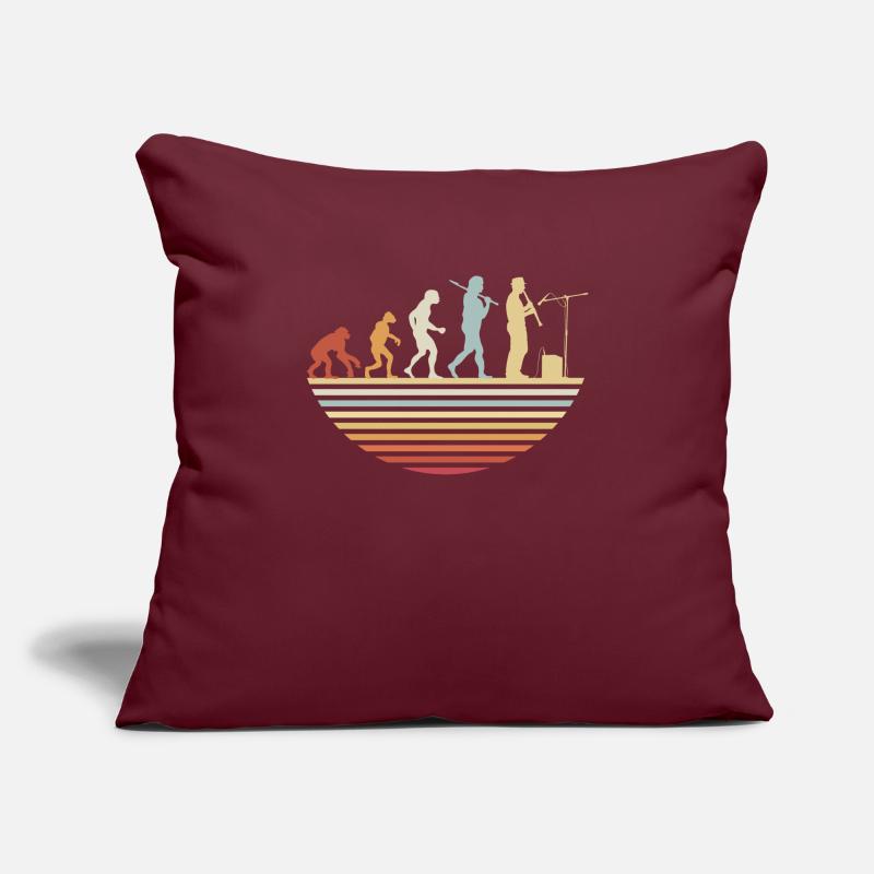 Évolution de la clarinette Housse de coussin décorative 45 x 45 cm