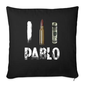 Pablo Escobar - Sofakissenbezug 45 x 45 cm - Schwarz - Vorne