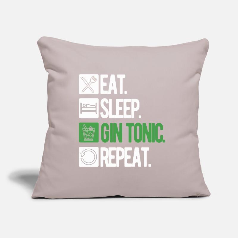 Gin Cocktail Tonic Long Drinks Summer Alcohol Party Sofa pillowcase 17,3'' x 17,3'' (45 x 45 cm)