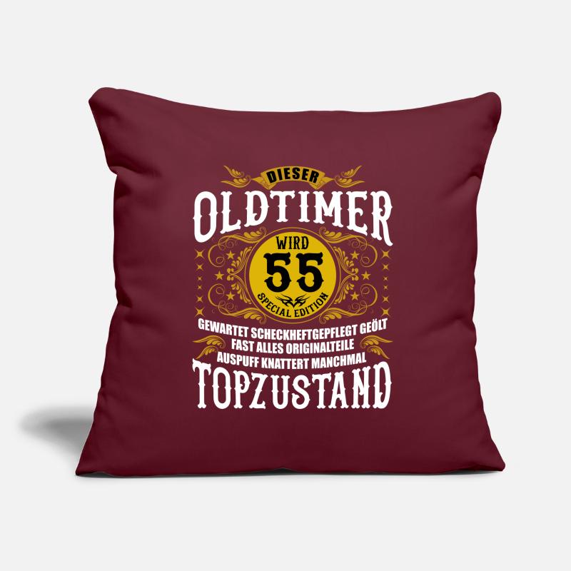 55 Geburtstag 55. Jubiläum 55 Ehrentag Geschenk Sofakissenbezug 45 x 45 cm