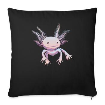 Axolotl Pet Lovers Gift - Sofa pillowcase 17,3'' x 17,3'' (45 x 45 cm) - black - Front