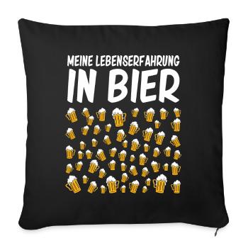 60.Ehrentag 60. Jubiläum Club der alten Säcke 60 - Sofakissenbezug 45 x 45 cm - Schwarz - Vorne