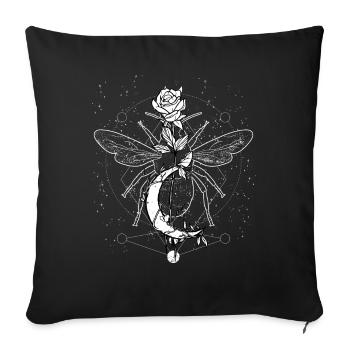 Occult Goth Grunge Gothique Punk Metal - Housse de coussin décorative 45 x 45 cm - noir - Devant