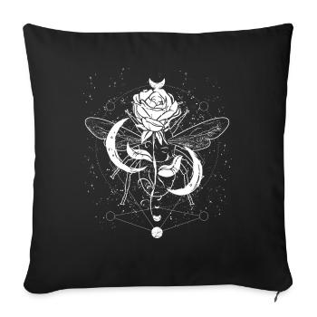 Occult Goth Grunge Gothique Punk Metal - Housse de coussin décorative 45 x 45 cm - noir - Devant