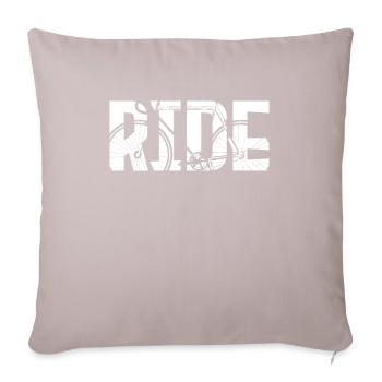 Road cycling - Sofa pillowcase 17,3'' x 17,3'' (45 x 45 cm) - light taupe - Front