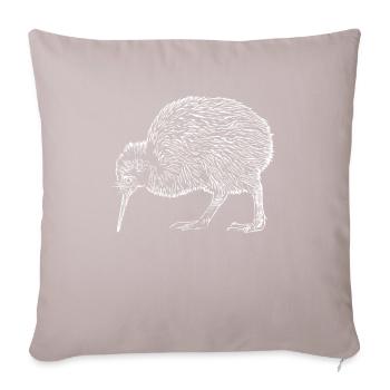 un oiseau kiwi - Housse de coussin décorative 45 x 45 cm - taupe clair - Devant