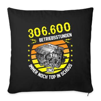 35. Geburtstag Oldtimer Geschenk lustig 35 Jahre - Sofakissenbezug 45 x 45 cm - Schwarz - Vorne