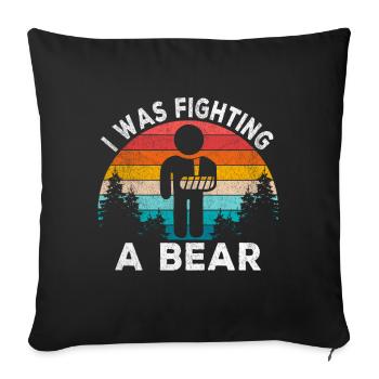 Gute Besserung Gebrochener Arm Verletzung Geschenk - Sofakissenbezug 45 x 45 cm - Schwarz - Vorne