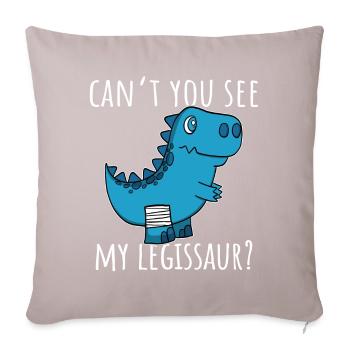 Dinosaur Broken Leg Good Recovery Boys - Sofa pillowcase 17,3'' x 17,3'' (45 x 45 cm) - light taupe - Front