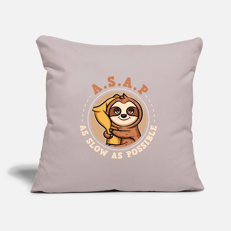 ASAP - As Slow As Possible Sloth Sofa pillowcase 17,3'' x 17,3'' (45 x 45 cm)