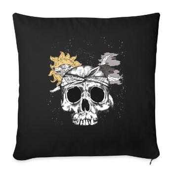 Occult Goth Grunge Gothique Punk Metal - Housse de coussin décorative 45 x 45 cm - noir - Devant