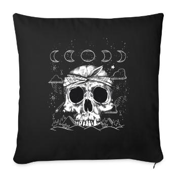 Occult Goth Grunge Gothique Punk Metal - Housse de coussin décorative 45 x 45 cm - noir - Devant