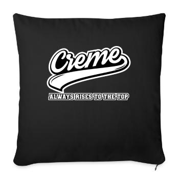 La crème monte toujours au sommet - Housse de coussin décorative 45 x 45 cm - noir - Devant