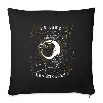 Occult Goth Gothique Punk Grunge - Housse de coussin décorative 45 x 45 cm - noir - Devant