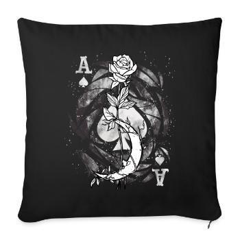 Occult Goth Gothic Punk Grunge - Sofa pillowcase 17,3'' x 17,3'' (45 x 45 cm) - black - Front