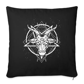 Occult Goth Gothique Punk Grunge - Housse de coussin décorative 45 x 45 cm - noir - Devant