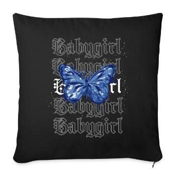 Occult Goth Gothique Punk Grunge - Housse de coussin décorative 45 x 45 cm - noir - Devant
