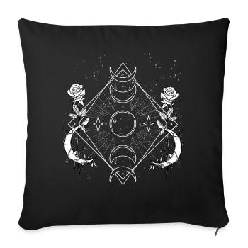 Occult Goth Gothic Punk Grunge - Sofa pillowcase 17,3'' x 17,3'' (45 x 45 cm) - black - Front