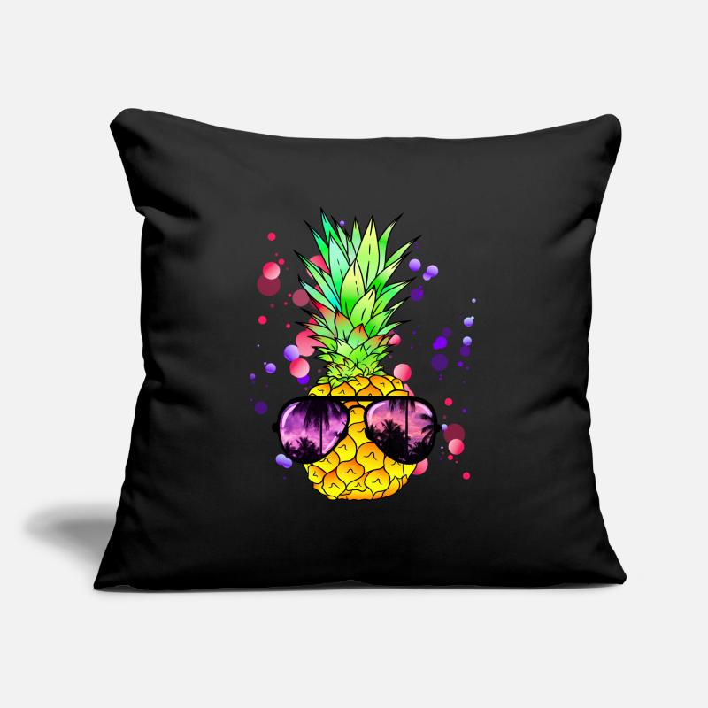 Colorful pineapple art Sofa pillowcase 17,3'' x 17,3'' (45 x 45 cm)
