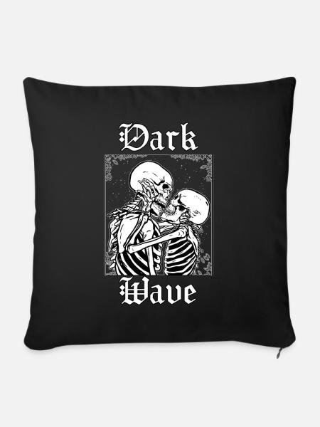 Okkult Goth Gothic Punk Grunge - Sofakissenbezug 45 x 45 cm - Schwarz