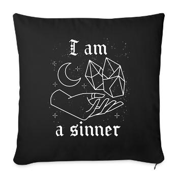 Occult Goth Gothic Punk Grunge - Sofa pillowcase 17,3'' x 17,3'' (45 x 45 cm) - black - Front