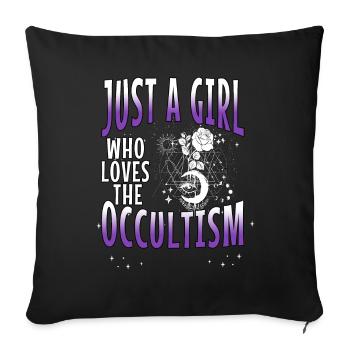 Occult Goth Gothic Punk Grunge - Sofa pillowcase 17,3'' x 17,3'' (45 x 45 cm) - black - Front