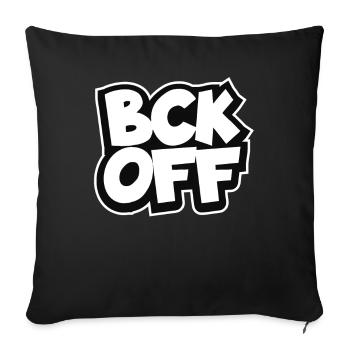 Retour – Fuck yourself - Housse de coussin décorative 45 x 45 cm - noir - Devant
