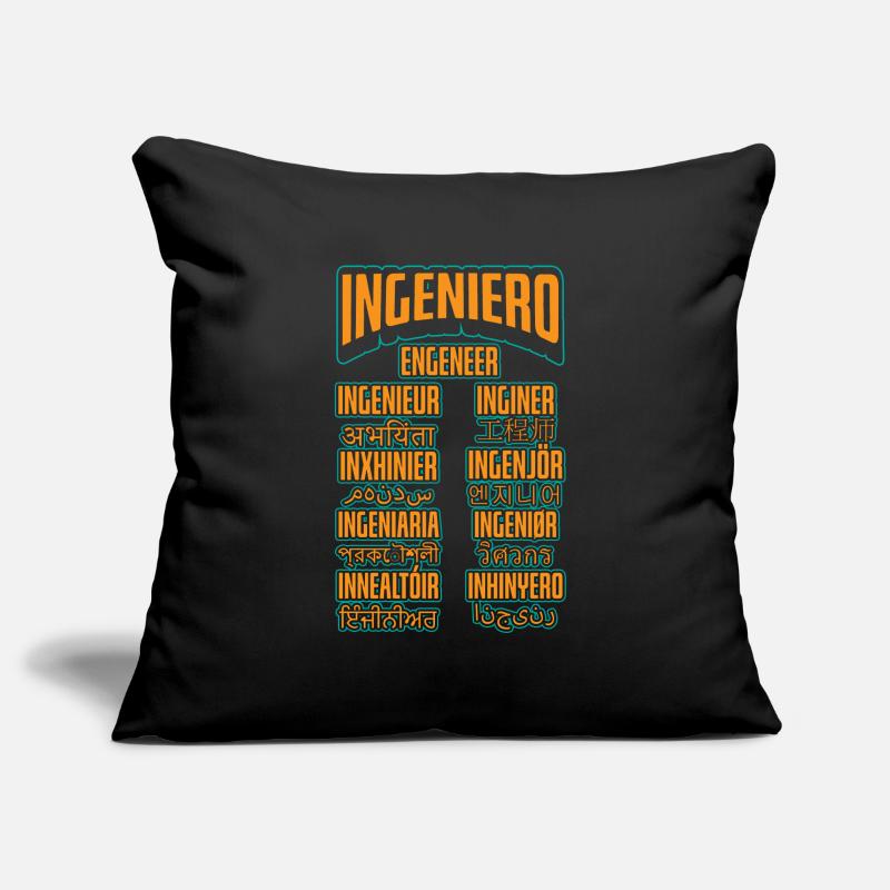 Language Engineer Engineering Career Sofa pillowcase 17,3'' x 17,3'' (45 x 45 cm)