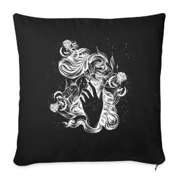 Occult Goth Gothic Punk Grunge - Sofa pillowcase 17,3'' x 17,3'' (45 x 45 cm) - black - Front