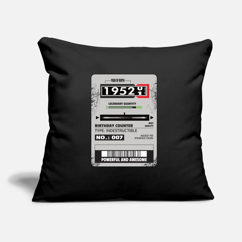 Three-phase meter birthday 1952 gift Sofa pillowcase 17,3'' x 17,3'' (45 x 45 cm)