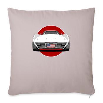 Vraie muscle car américaine - Housse de coussin décorative 45 x 45 cm - taupe clair - Devant