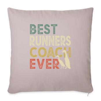 Laufenten Laufenten Laufentencoach Éleveur de canards - Housse de coussin décorative 45 x 45 cm - taupe clair - Devant